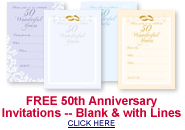 50th wedding anniversary invitation templates