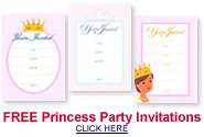 free princess party invitations