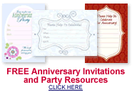 free wedding anniversary party invitations