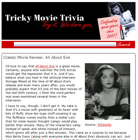 Tricky Movie Trivia