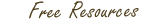 Free blogging resources
